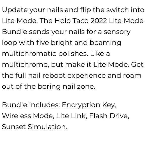 Holo Taco Lite Mode Collection in BOX Unopened - Picture 6 of 16